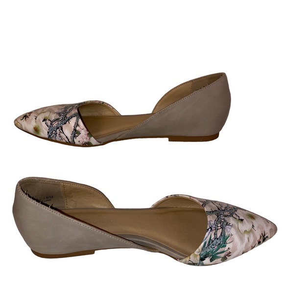 CL by Laundry Dress Flats Botanical Floral/WHT SZ 7-1/2M - Picture 4 of 4